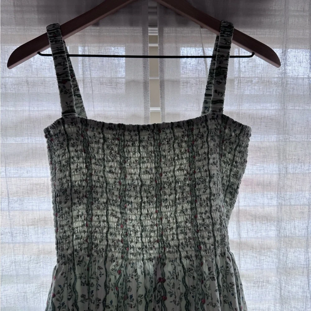 Hill House Home Anita Nap Dress Green Provence Floral - Picture 2 of 7